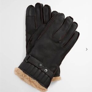 Barbour leather utility gloves